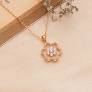 Blossom Grace Rose Gold Pendan