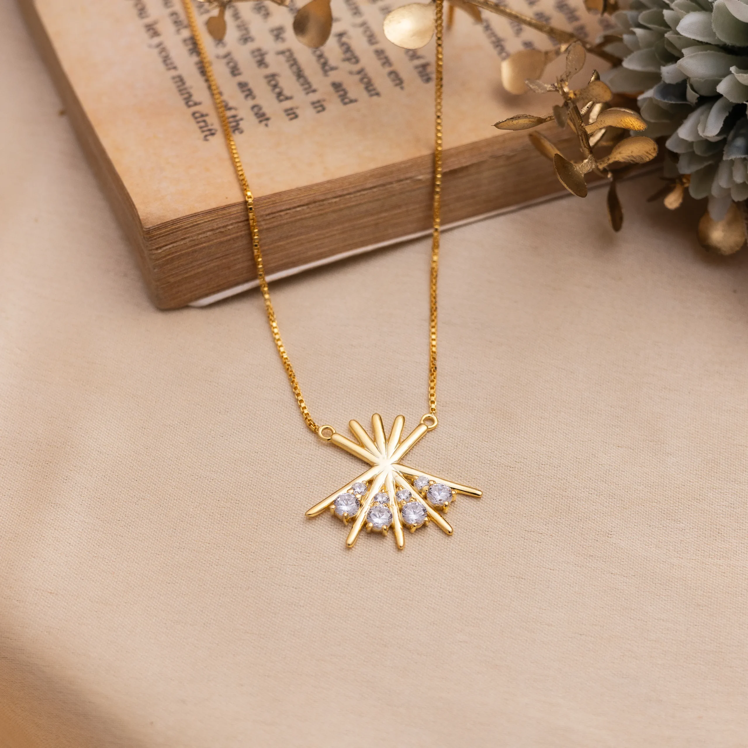 Golden Bloom Pendant