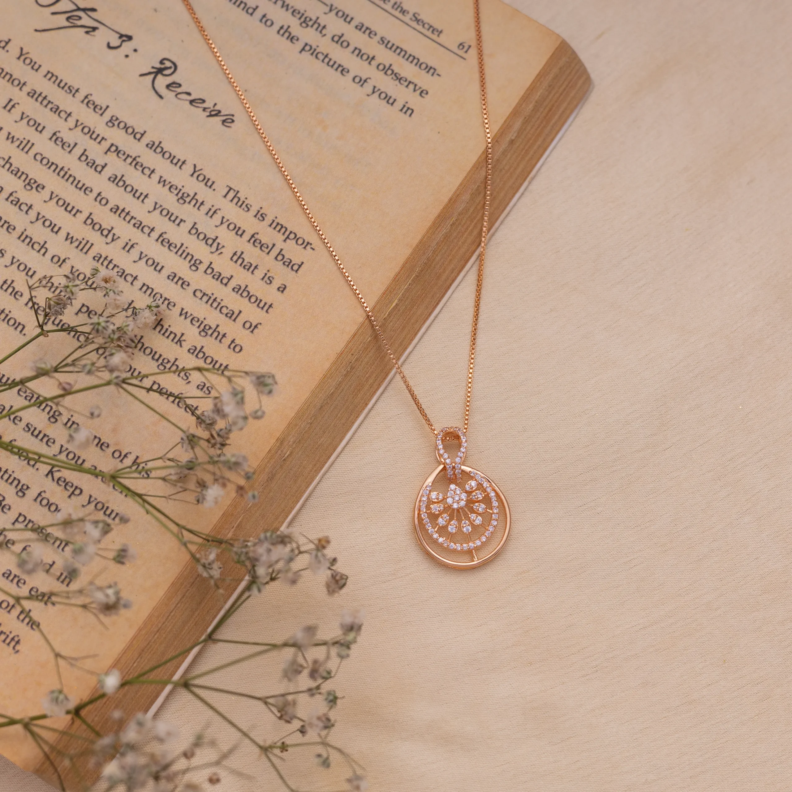 Eternal Glow Rose Gold Pendant