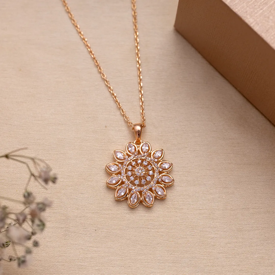 Regal Gold Mandala Pendant