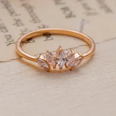 Tri-Luxe Marquise Cluster Ring