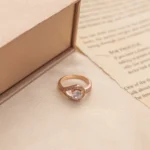 Aurora Halo Teardrop Ring