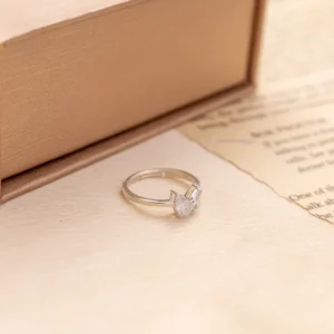 Golden Teardrop Bloom Ring