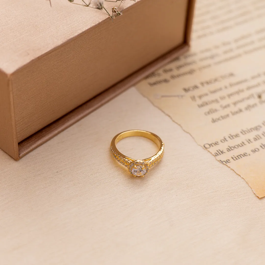 Royal Radiance Halo Ring