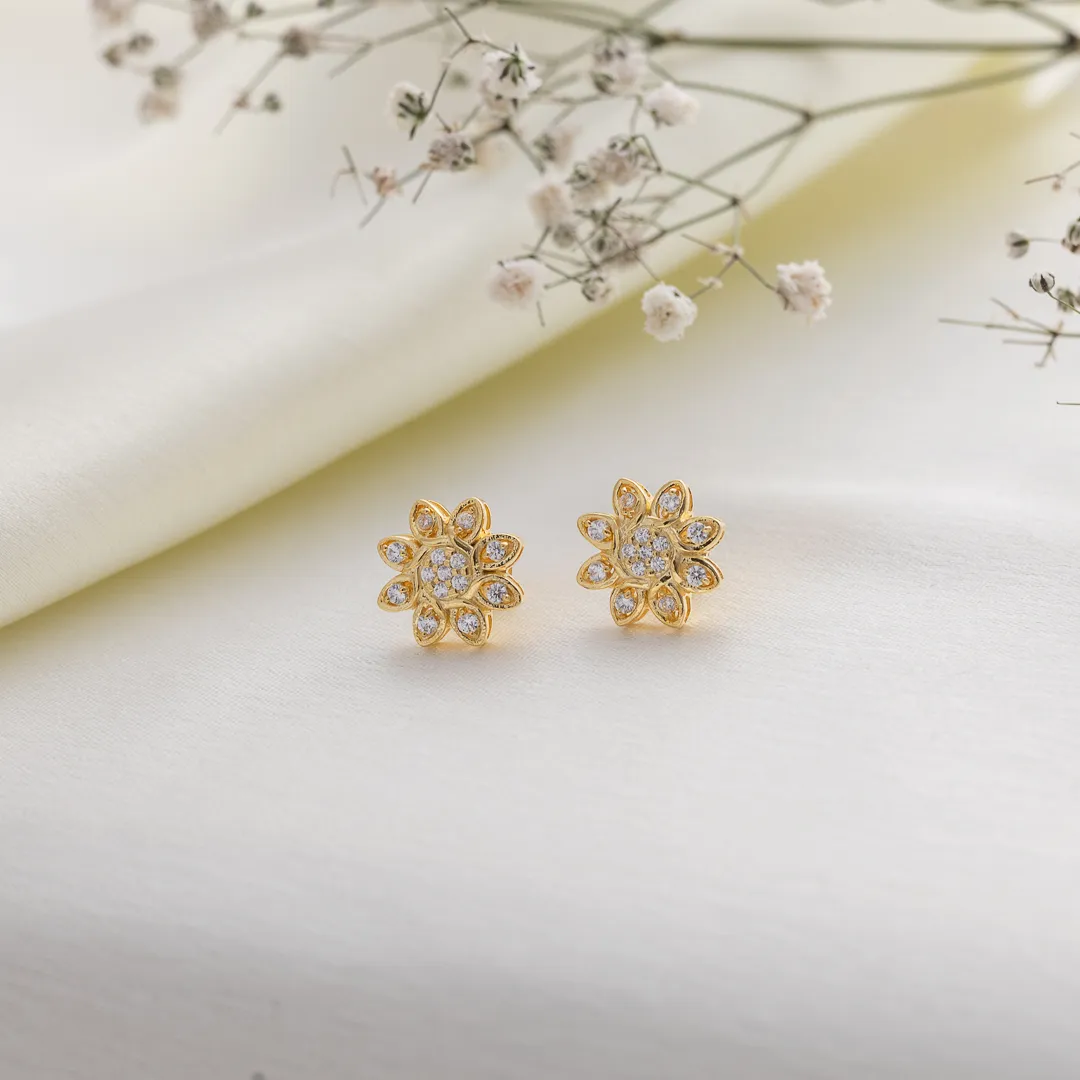 Sunlit Petal Bloom Studs