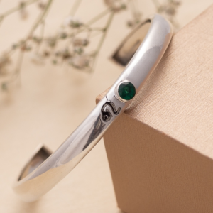 Leo Celestial Emerald Cuff