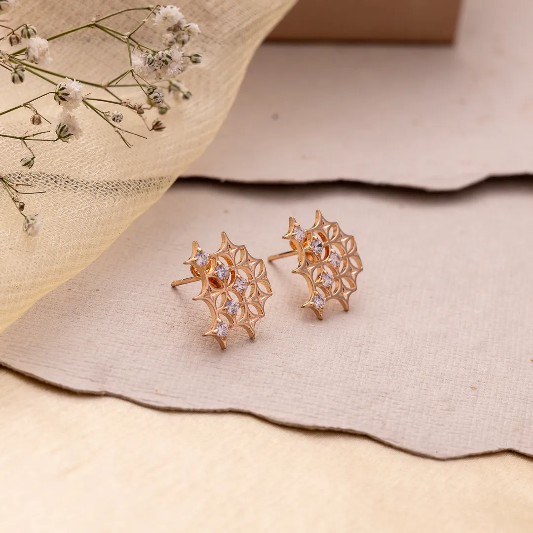 Stellar Web Stud Earring