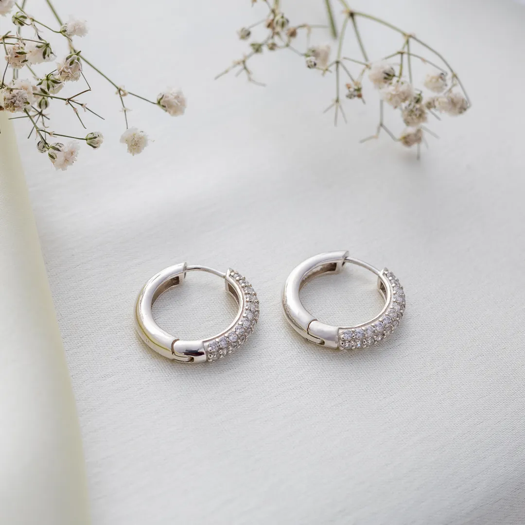 Crystal Luxe Mini Hoops