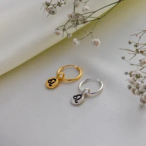 Leo Zodiac Aura Hoops