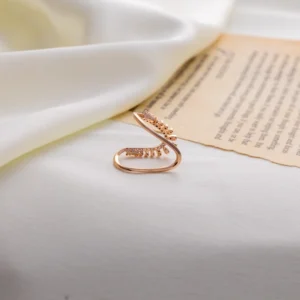 Radiant Arc Zirconia Ring