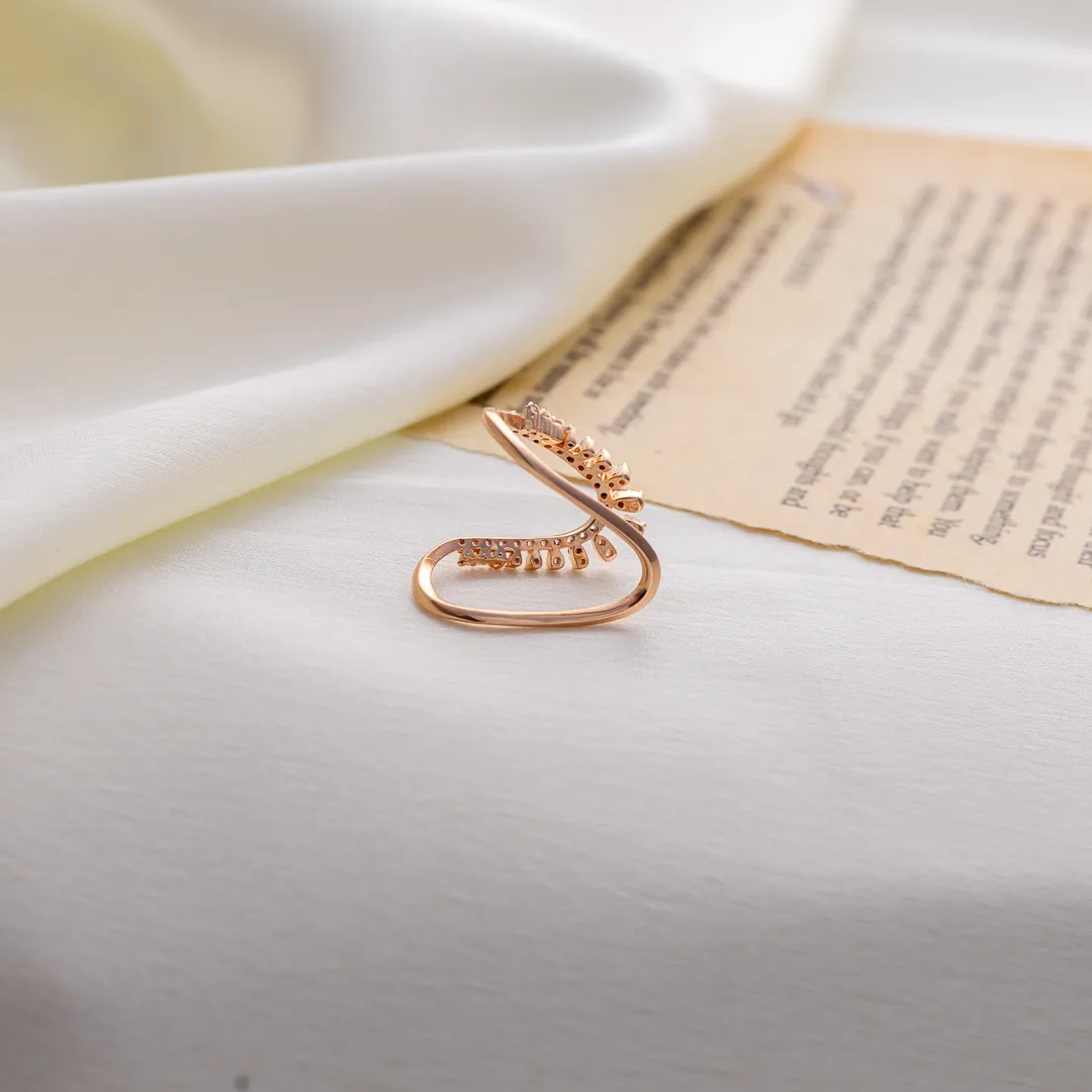 Radiant Arc Zirconia Ring