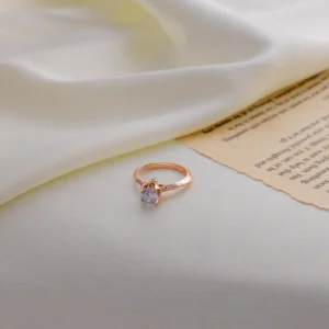 Crown Radiance Solitaire Ring