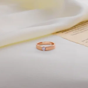 Bold Aura Solitaire Band