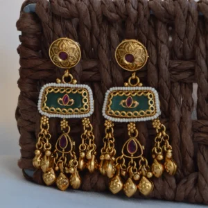 Rajputana Heritage Jhumka Drops