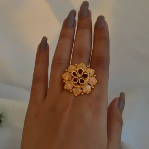 Kumkum Mandala Antique Ring