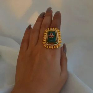 Padma Kundan Heritage Ring