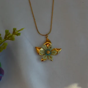 Aqua Bloom Petal Pendant
