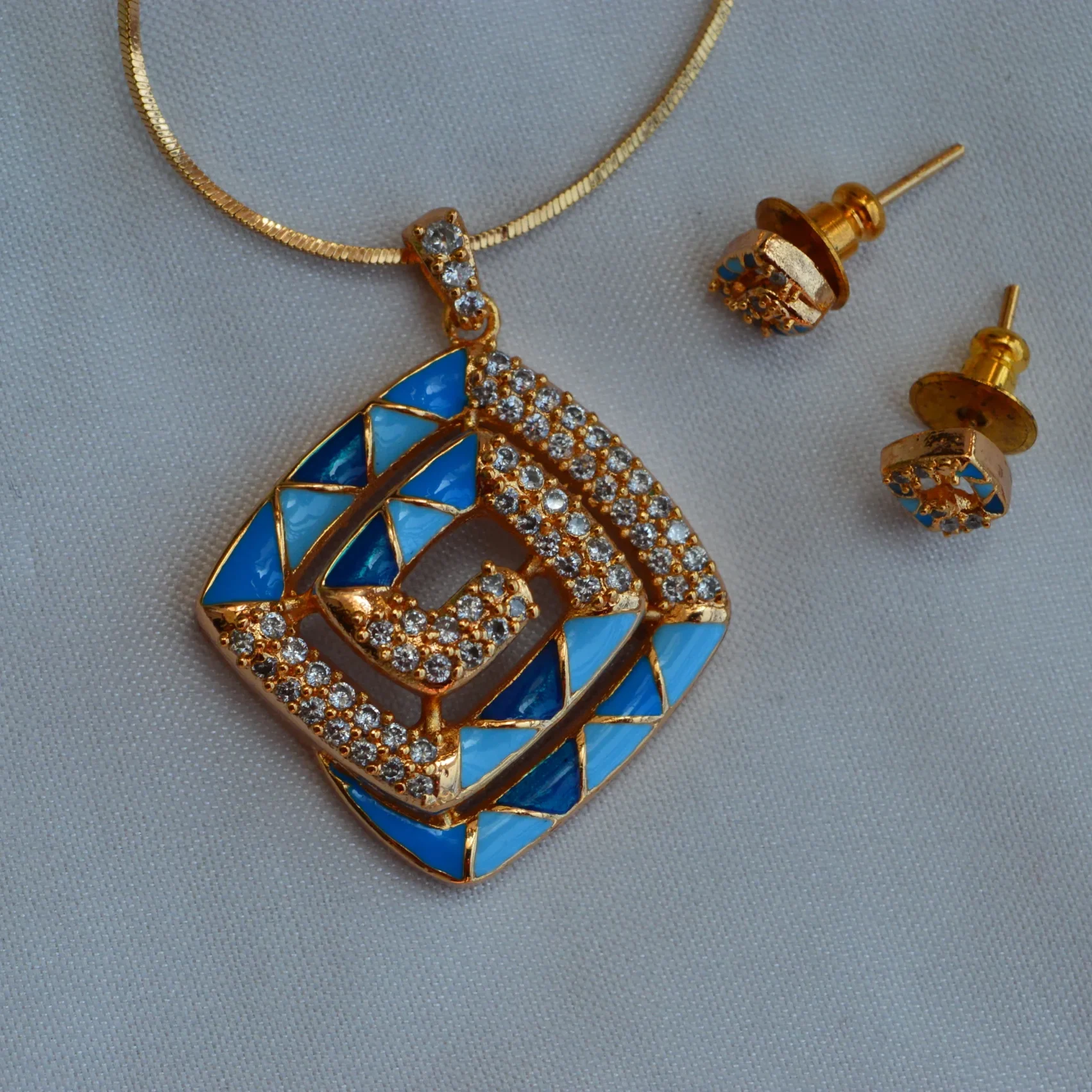 Azure Mosaic Sparkle Set