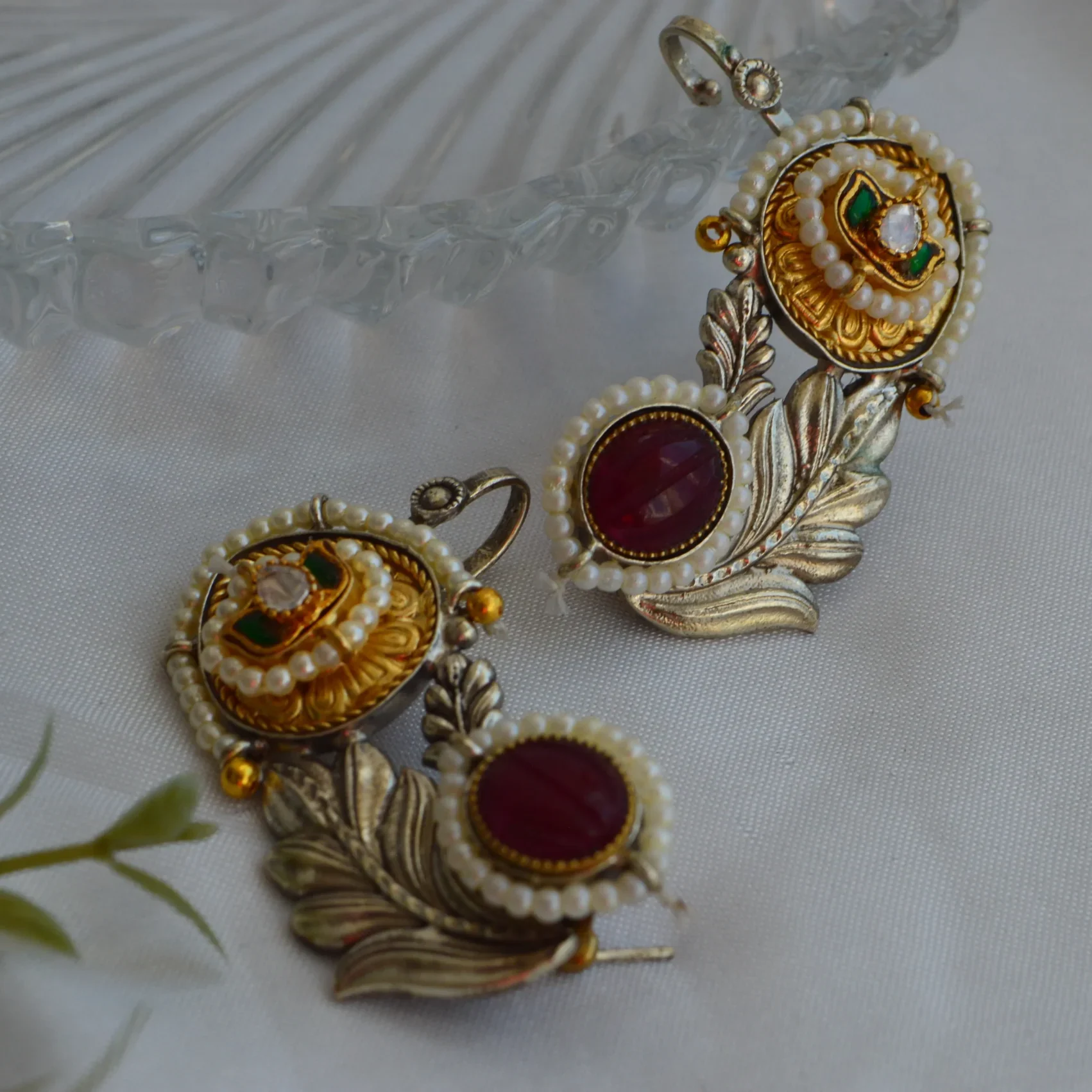 Heritage Regal Leaf Earrings