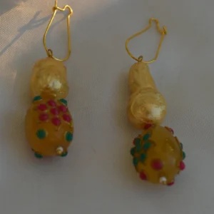 Gulaal Gota Drop Earrings