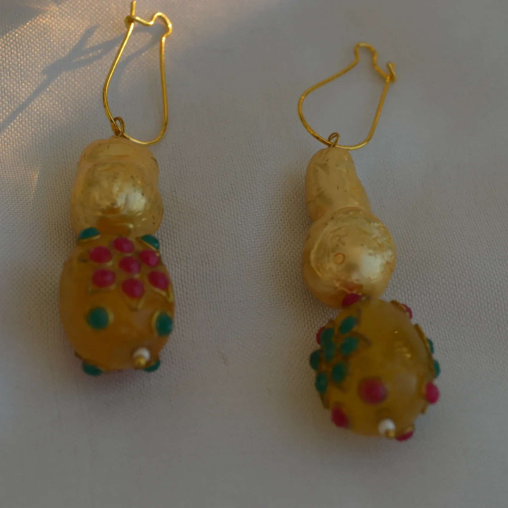 Gulaal Gota Drop Earrings
