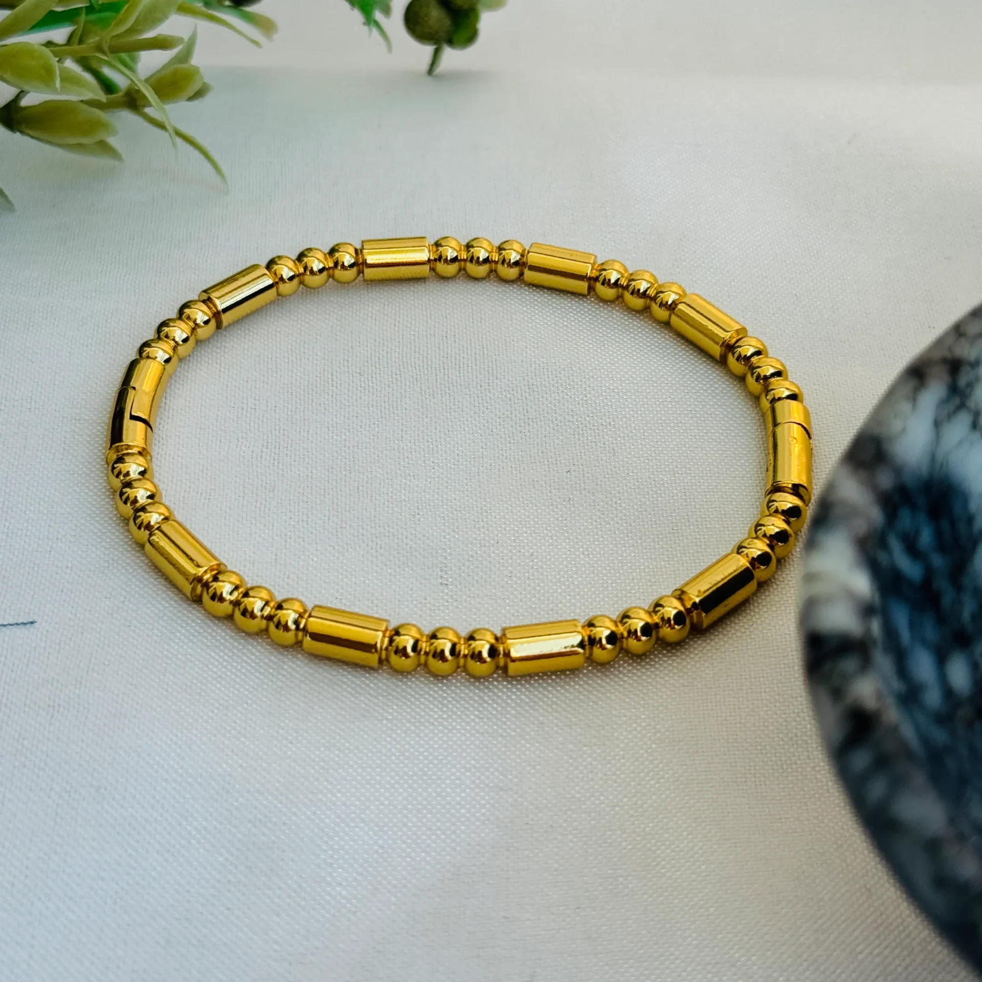 Golden Heritage Bead Bracelet