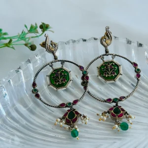 Royal Meenakari Circle Dangler