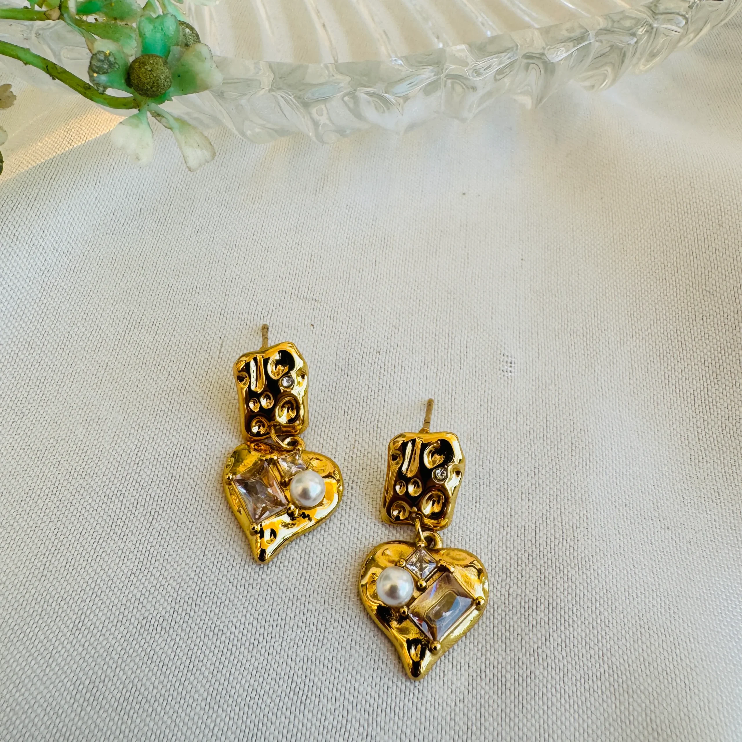 Molten Heart Crystal Drops