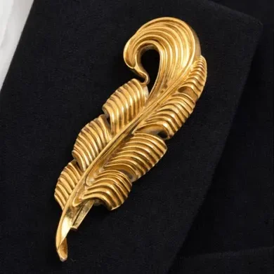 Aurelia Feather Brooch