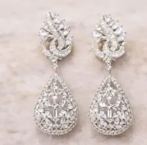 Celeste Teardrop Diamond Earrings
