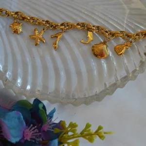 Golden Wanderlust Charm Bracelet