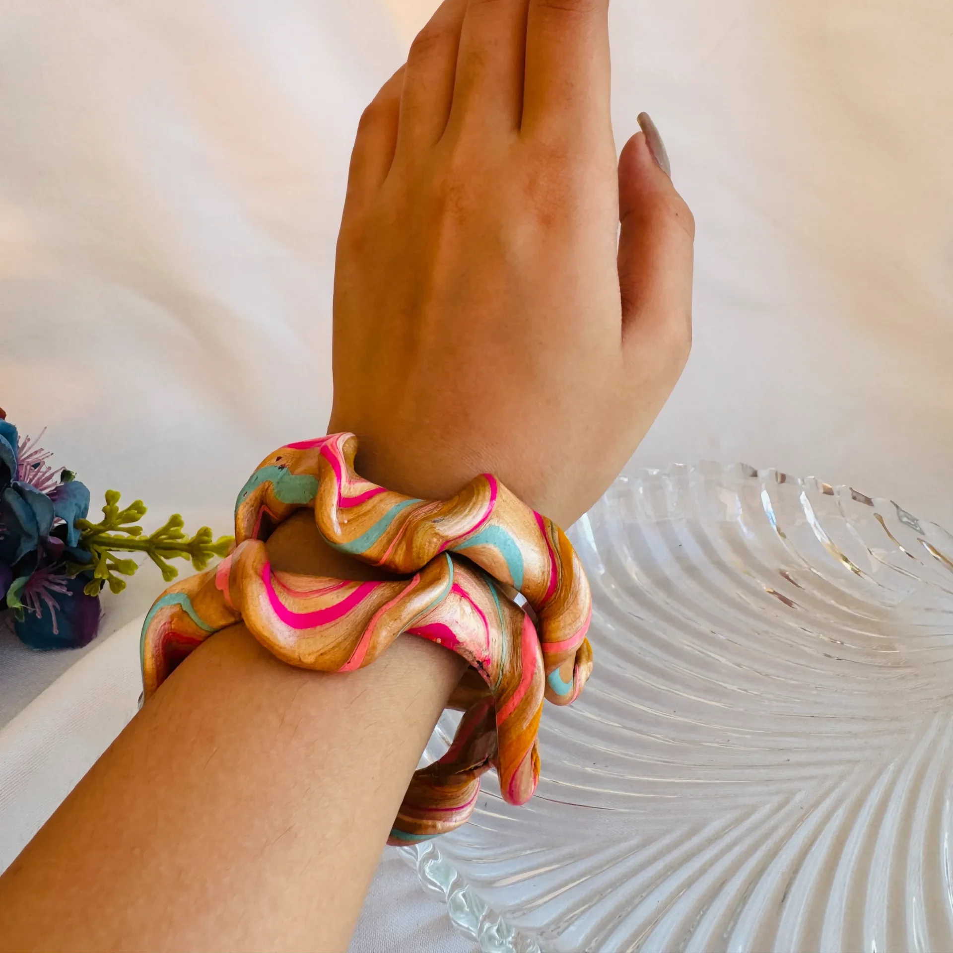 Anokhi rang twisted lac bangle