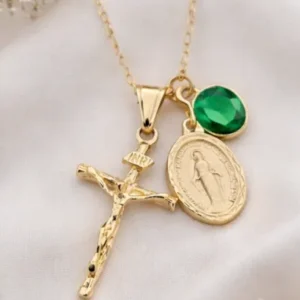 Verde Faith Charm Necklace