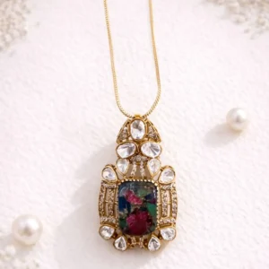 Noor-e-Gul Polki Pendant