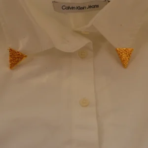 Enmboss Triangle Collar Pin