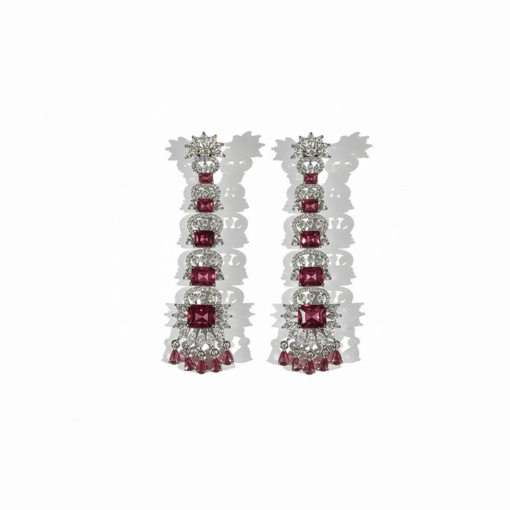 Crimson Royale  Dangling Earrings
