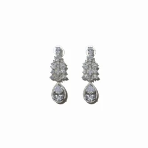Crystal Bloom Teardrop Earrings