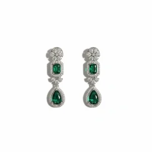 Emerald Grace  Drop Earrings