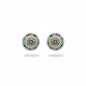Celestial Prism Statement Stud Earrings